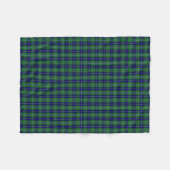 Couverture Polaire Tartan écossais de classique de Douglas de clan (Devant (Horizontal))