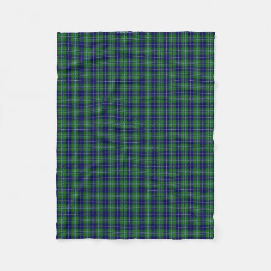 Couverture Polaire Tartan écossais de classique de Douglas de clan (Devant)