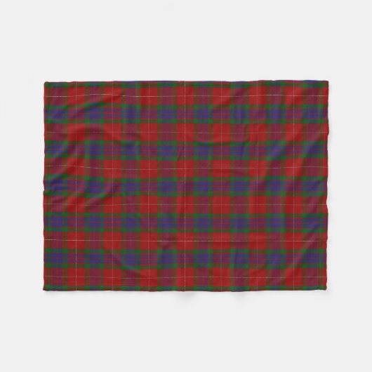 Couverture Polaire Tartan écossais de classique de Fraser de clan (Devant (Horizontal))