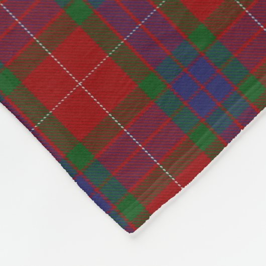 Couverture Polaire Tartan écossais de classique de Fraser de clan (Coin)