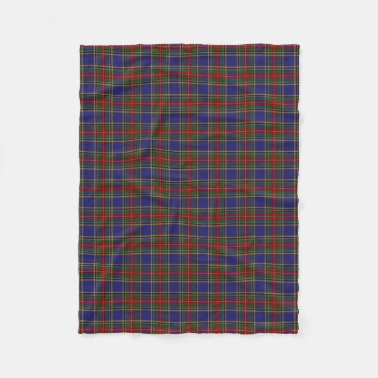 Couverture Polaire Tartan écossais de classique de Macbeth de clan (Devant)