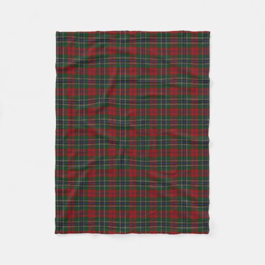 Couverture Polaire Tartan écossais de classique de MacLean de clan (Devant)
