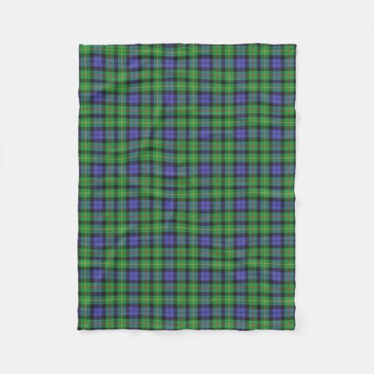 Couverture Polaire Tartan écossais de classique de Rollo de clan (Devant)