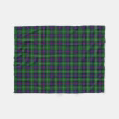 Couverture Polaire Tartan écossais de classique de Sutherland de clan (Devant (Horizontal))