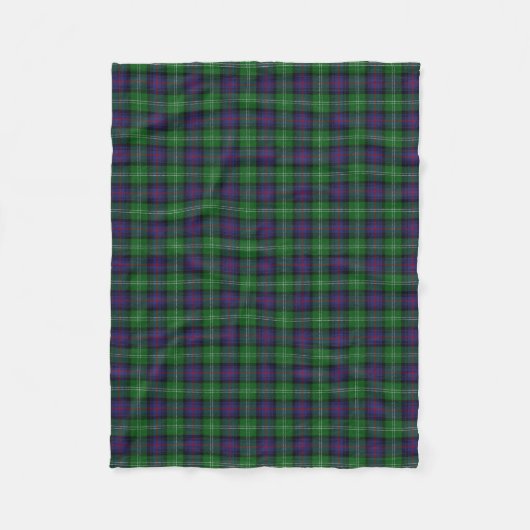 Couverture Polaire Tartan écossais de classique de Sutherland de clan (Devant)