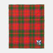 Couverture Polaire Tartan écossais de district Crief (Devant)