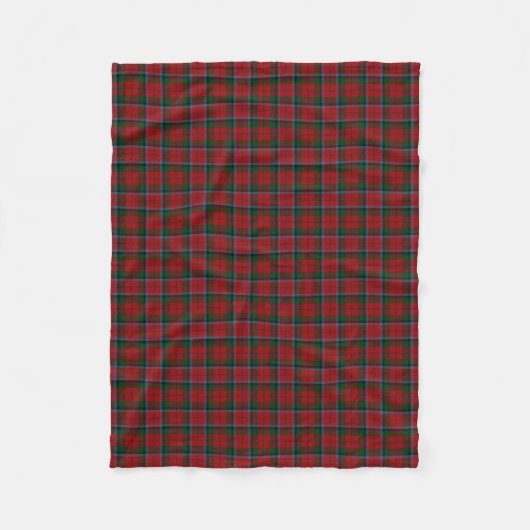Couverture Polaire Tartan écossais de MacNaughton MacNachtan de clan (Devant)