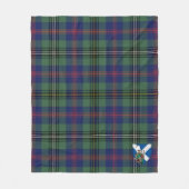 Couverture Polaire Tartan écossais en bois (Devant)