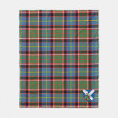 Couverture Polaire Tartan écossais en verre (Devant)