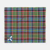 Couverture Polaire Tartan écossais en verre (Devant (Horizontal))