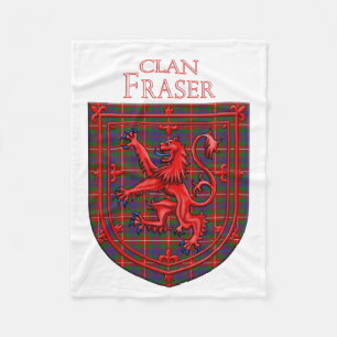 Couverture Polaire Tartan écossais Fraser de Lovat Plaid