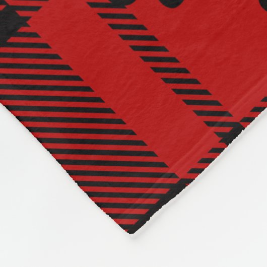 Couverture Polaire Tartan écossais Terrier (Scotty). Modifiable (Coin)