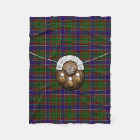 Couverture Polaire Tartan et escarcelle d'Adams (Devant)