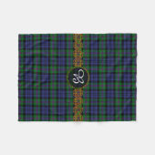 Couverture Polaire Tartan et monogramme de Baird (Devant (Horizontal))