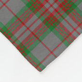 Couverture Polaire Tartan gris de clan écossais (Coin)