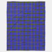 Couverture Polaire Tartan jaune bleu (Devant)