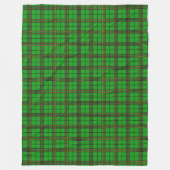 Couverture Polaire Tartan jaune vert (Devant)