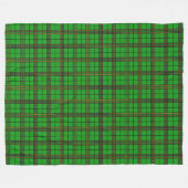 Couverture Polaire Tartan jaune vert (Devant (Horizontal))