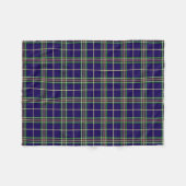 Couverture Polaire Tartan, la robe de l'université d'Oxford (Devant (Horizontal))