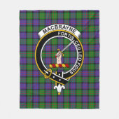 Couverture Polaire Tartan MacBrayne Clan (Devant)