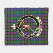 Couverture Polaire Tartan MacBrayne Clan (Devant (Horizontal))