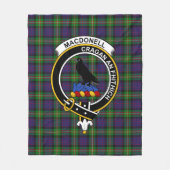 Couverture Polaire Tartan MacDonell du clan de Glengarry (Devant)