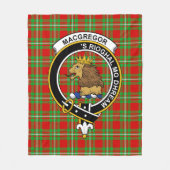 Couverture Polaire Tartan MacGregor Plaid de Clan (Devant)