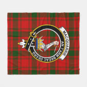 Couverture Polaire Tartan MacQuarrie Clan (Devant (Horizontal))