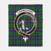 Couverture Polaire Tartan Moderne de Clan Carmichael (Devant)