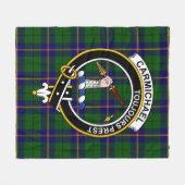 Couverture Polaire Tartan Moderne de Clan Carmichael (Devant (Horizontal))
