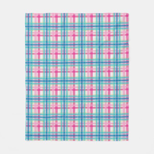 Couverture Polaire Tartan, motif de plaid (Devant)