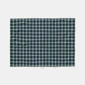 Couverture Polaire Tartan noir de mode de montre (Devant (Horizontal))