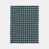 Couverture Polaire Tartan noir de mode de montre (Devant)