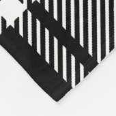 Couverture Polaire Tartan noir et blanc (Coin)