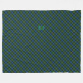 Couverture Polaire Tartan officiel Fergusson avec monogramme / nom (Devant (Horizontal))