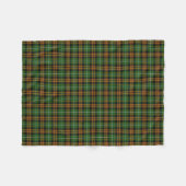 Couverture Polaire Tartan orange de chasse de Ramsay Ramsey de clan (Devant (Horizontal))