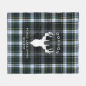 Couverture Polaire Tartan Plaid Clan Gordon Lake House (Devant (Horizontal))