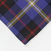 Couverture Polaire Tartan Plaid de Clan Hill en Écosse (Coin)