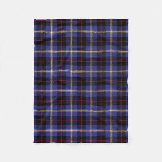 Couverture Polaire Tartan Plaid de Clan Hill en Écosse (Devant)