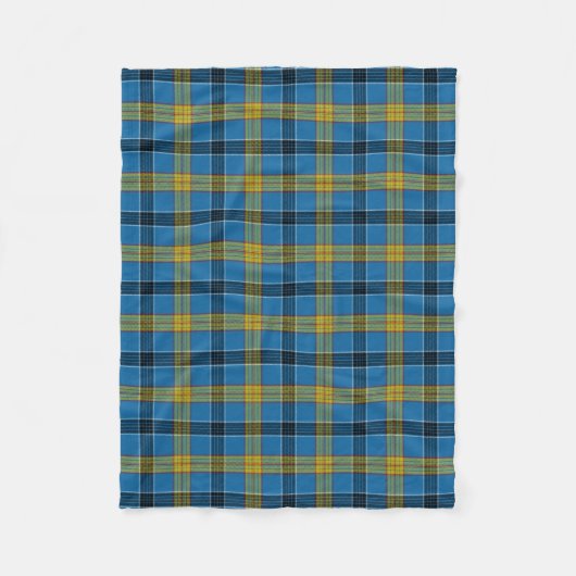 Couverture Polaire Tartan Plaid de Clan Laing (Devant)