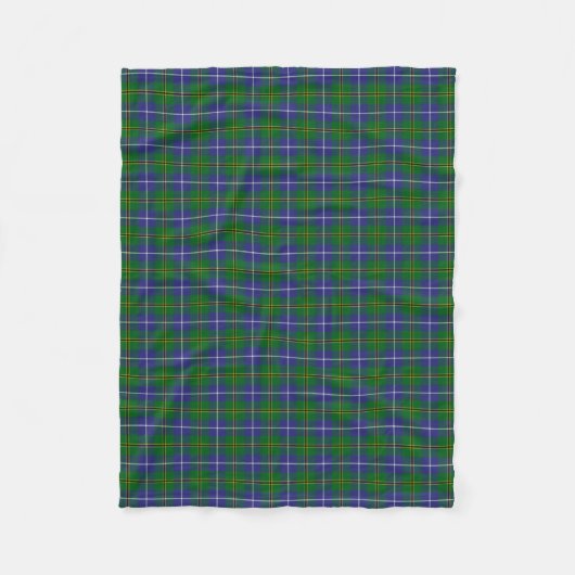 Couverture Polaire Tartan Plaid de Turnbull, un clan écossais (Devant)