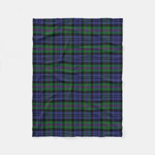 Couverture Polaire Tartan Plaid du clan écossais Baird (Devant)