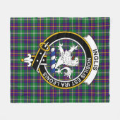 Couverture Polaire Tartan Plaid du Clan Inglis (Devant (Horizontal))
