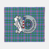 Couverture Polaire Tartan Plaid du Clan Pitcairn (Devant (Horizontal))