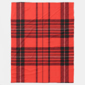 Couverture Polaire Tartan Plaid Rouge traditionnel Collection moderne (Devant)