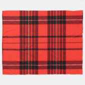 Couverture Polaire Tartan Plaid Rouge traditionnel Collection moderne (Devant (Horizontal))