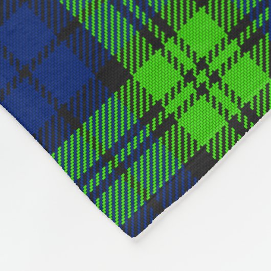 Couverture Polaire Tartan plaqué Blackwatch (Coin)