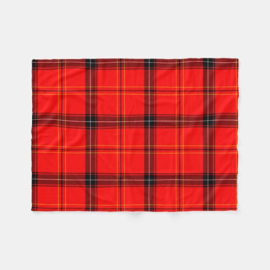 Couverture Polaire Tartan rouge écossais (Devant (Horizontal))