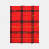 Couverture Polaire Tartan rouge écossais (Devant)