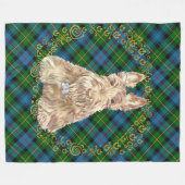 Couverture Polaire Tartan Scottie Blé (Devant (Horizontal))